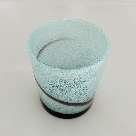 【稲嶺盛一郎】泡台巻一筆ロックグラス（水）