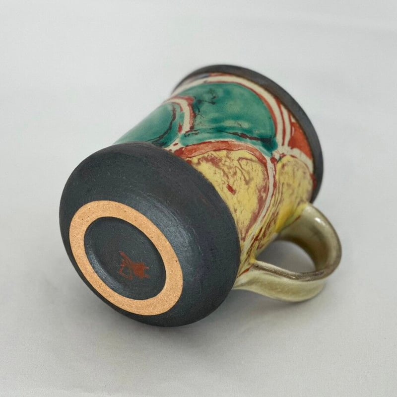 山田真萬】赤絵マグカップ 大 | 琉球COLLECTION 叶