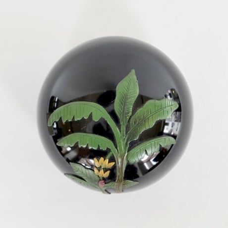 【琉球漆器】香合　芭蕉