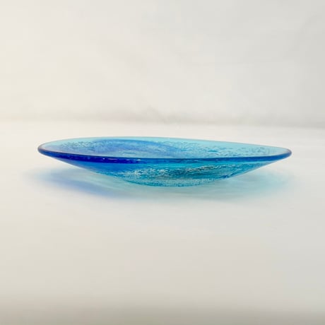 【稲嶺盛一郎】白泡二色巻変形皿