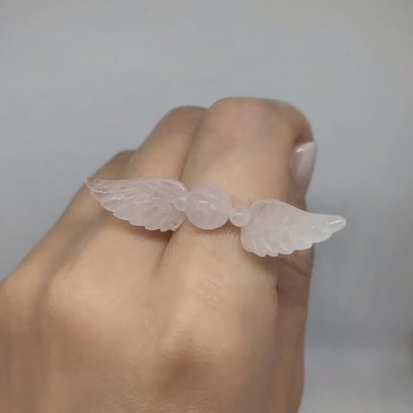 【R】エンジェルリング兼丸玉天然石台座【プログラミング内容】自分自身と繋がる