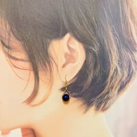 K様アレンジオーダー【Ｇ】ラピスラズリの雫型ピアス／【プログラミング内容】新世界の扉を開く