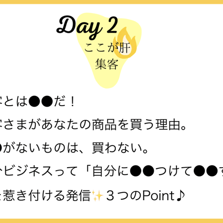 【単品】Day.2「集客」