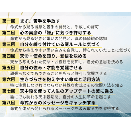 命式覚醒講座  教材のみプラン
