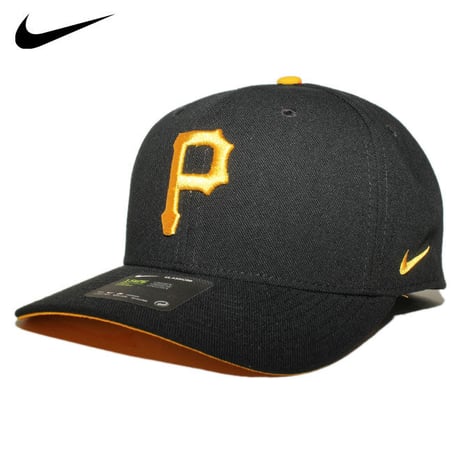 ナイキ ストラップバックキャップ 帽子 メンズ レディース NIKE MLB ピッツバーグ パイレーツ フリーサイズ CZ3232-010