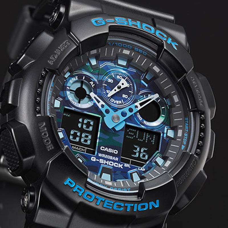 CASIO G-SHOCK GA-100CB-1A カモフラージュ 迷彩 黒