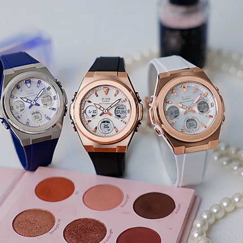 『極美品』カシオ ベビーg BABY-G G-MS 電波ソーラ 腕時計 B371 BABY-G G-MS ジーミズ MSG-W610G-7AJF レディース 電波 ソーラー