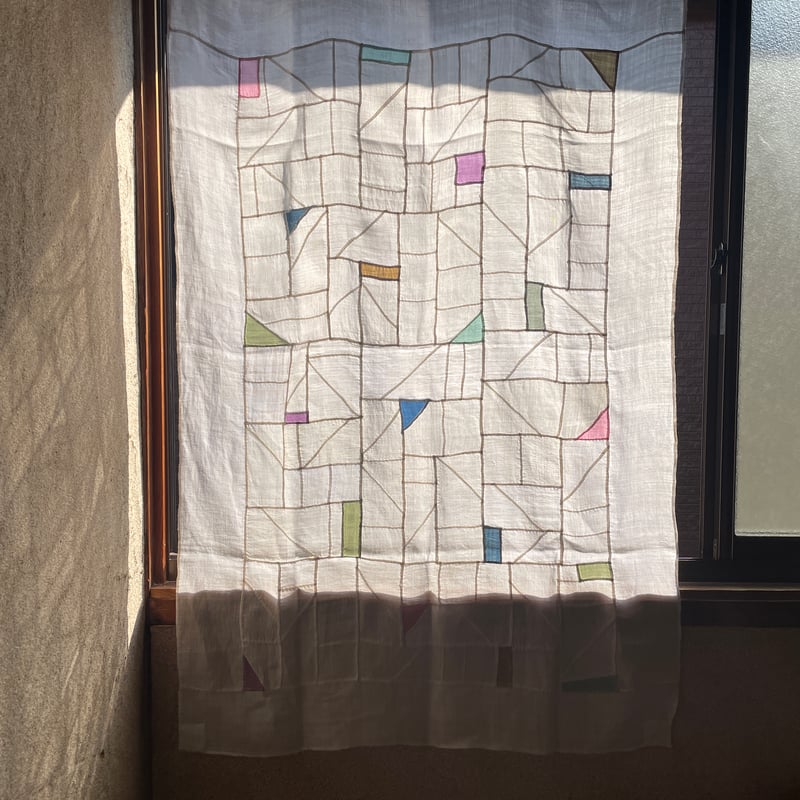 縦長のアンティーク生地のポジャギ カラー | hapun