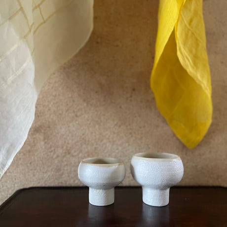 hapun pottery/フリーボウル ナチュラル 変形シリーズM