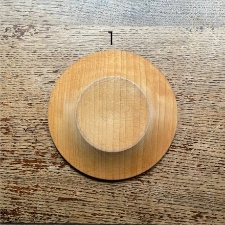 無垢木目の茶托 ヴィンテージ