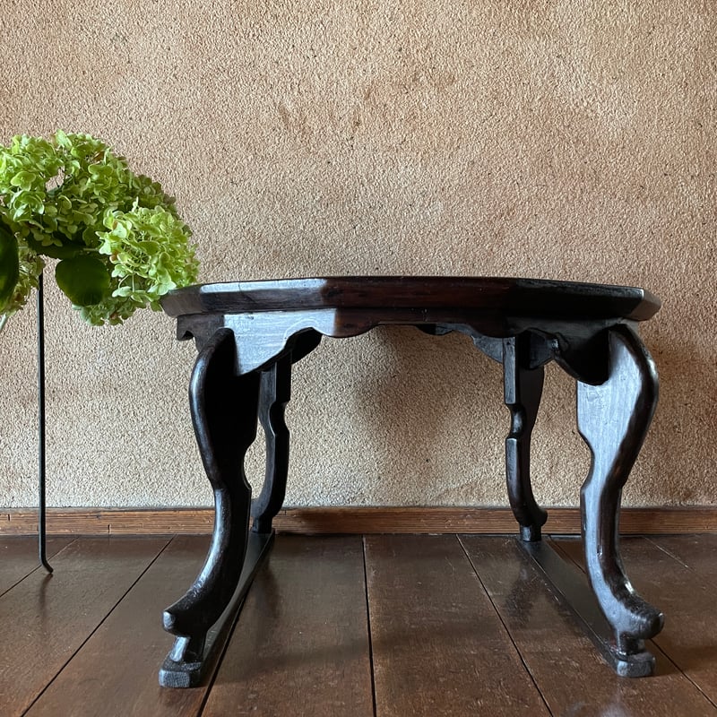 ナチュラルな木目天板の12角アンティークソバン | hapun