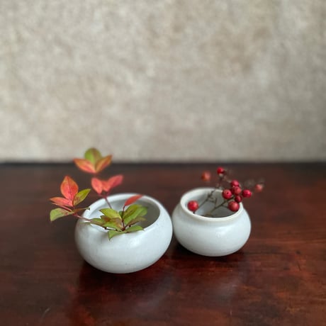 morina pottery/お餅 白 小