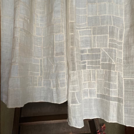 縦長のアンティーク生地のポジャギＢ