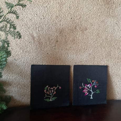 韓国の手刺繍の枕飾り アンティーク