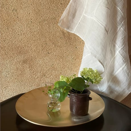 韓国の真鍮の丸い大皿 ヴィンテージ