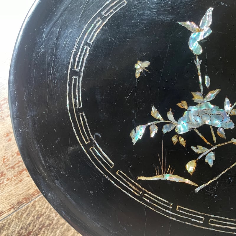 韓国の螺鈿のソバン/楕円/アンティーク | hapun