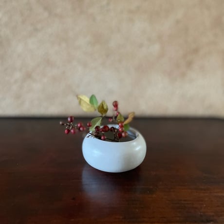 morina pottery/お餅 紅白