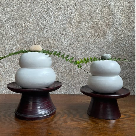 morina pottery/お餅 マットな白 小