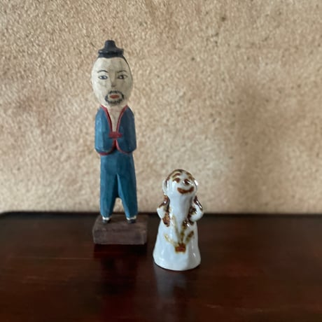 韓国のお人形 女の子 陶器 ヴィンテージ