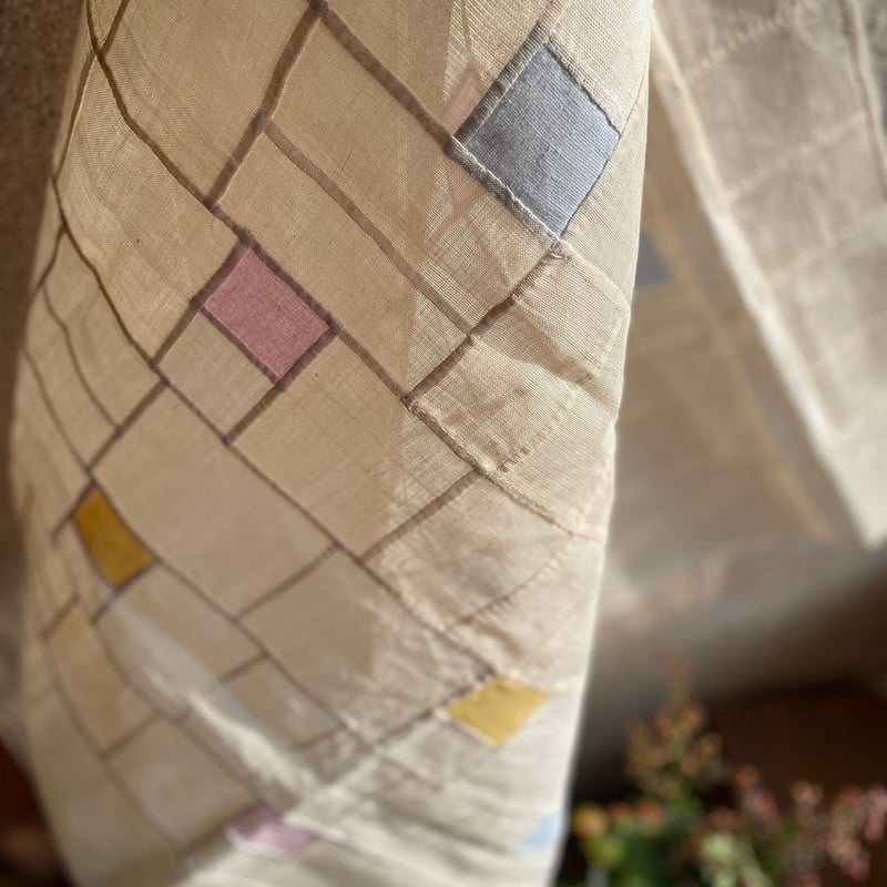 新しい正方形のカラー入りポジャギ | hapun