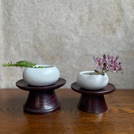 morina pottery/お餅 マットな白 中