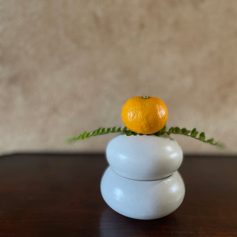 morina pottery/お餅 白 大 | hapun
