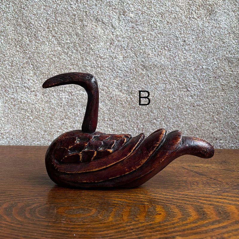 韓国の木彫りの鳥ペア ヴィンテージ | hapun