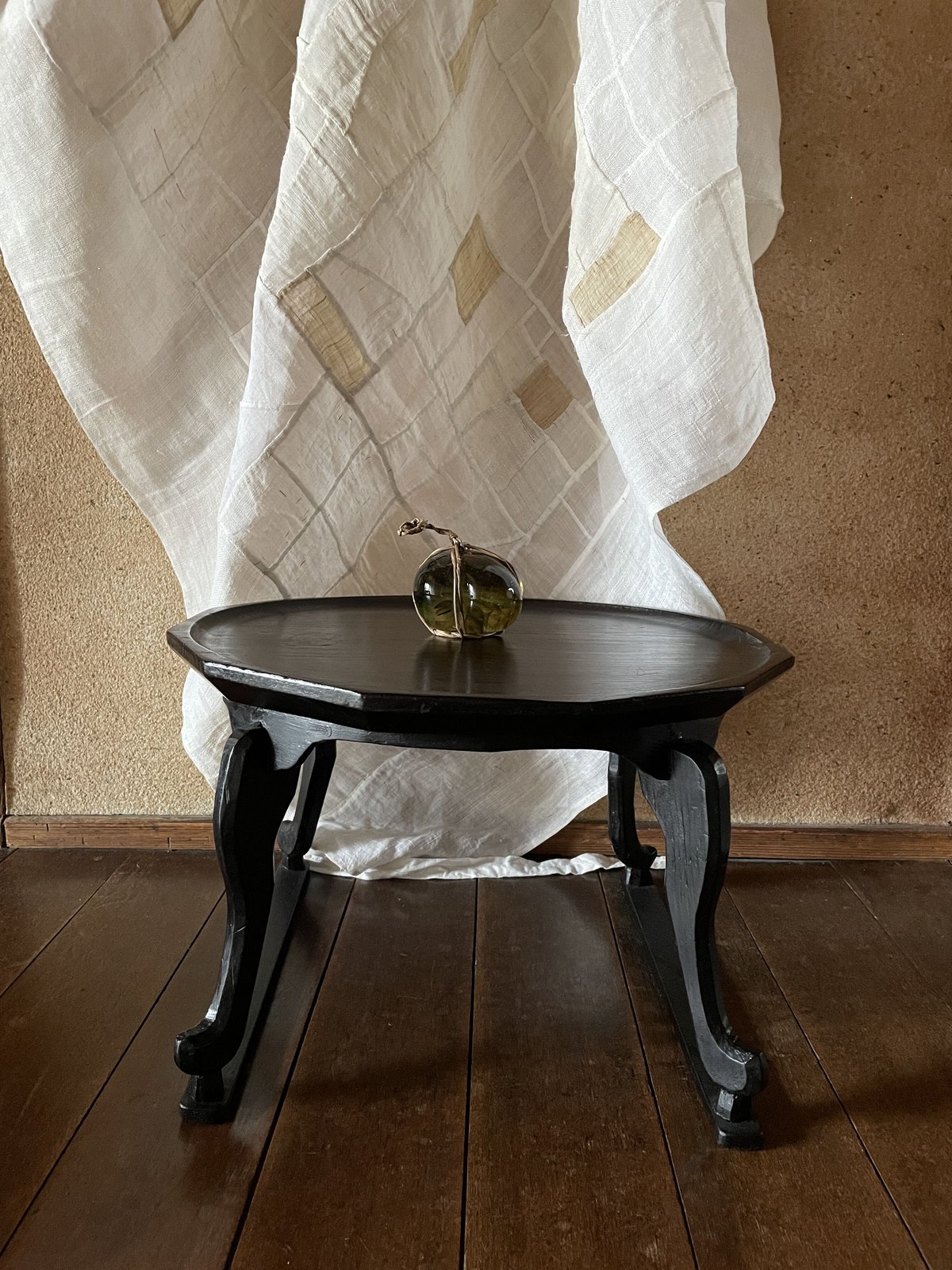 ポジャギ ベージュの差し色 大きめ/アンティーク | hapun