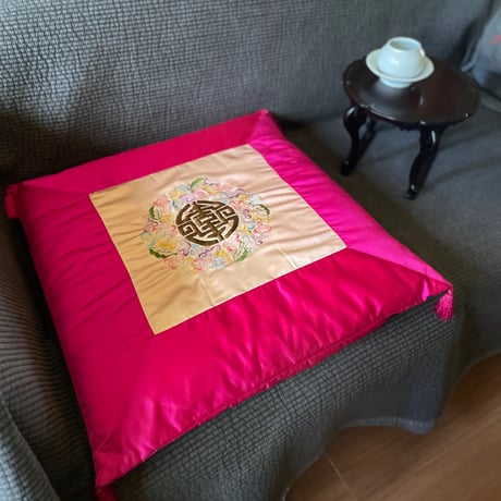 韓国の刺繍座布団カバー ヴィンテージ