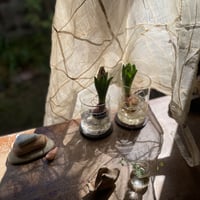 透け感が美しい生成りのアンティークポジャギ