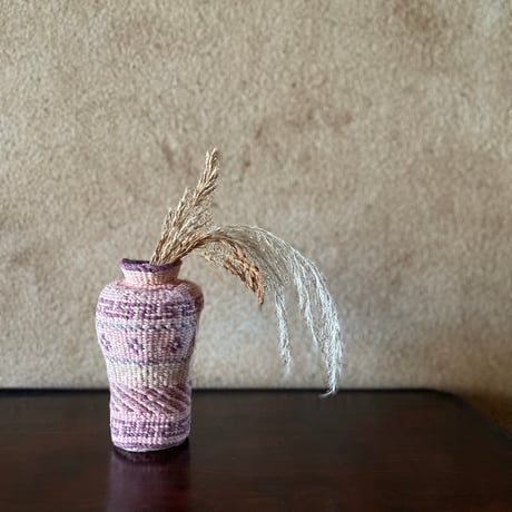編み込みの花瓶 ヴィンテージ
