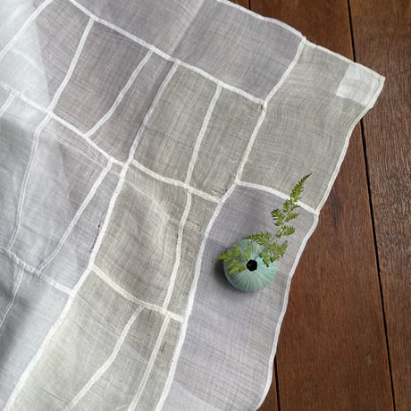 透け感がきれいなポジャギ 白 アンティーク