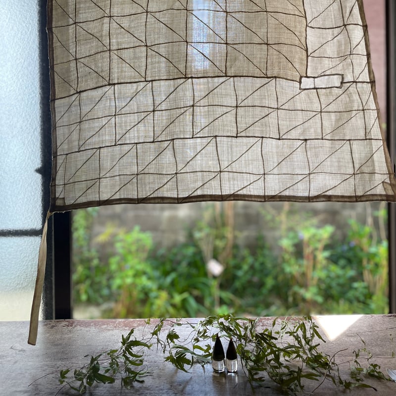 小ぶりな二種生地使いのポジャギ アンティーク | hapun