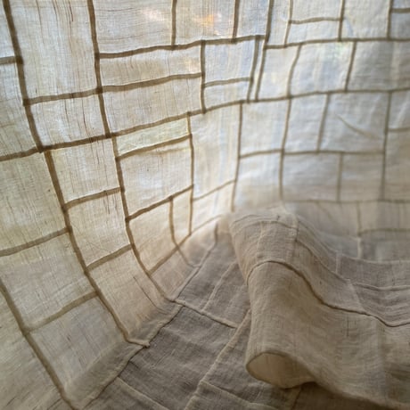 縦長のアンティーク生地のポジャギＢ