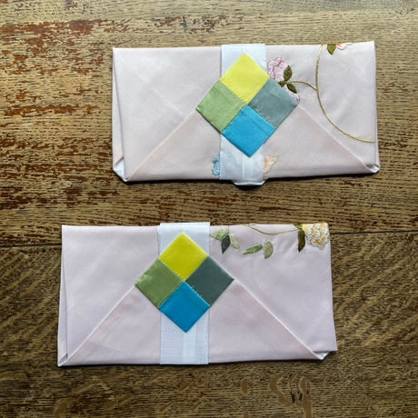韓国の刺繍の布封筒/ヴィンテージ