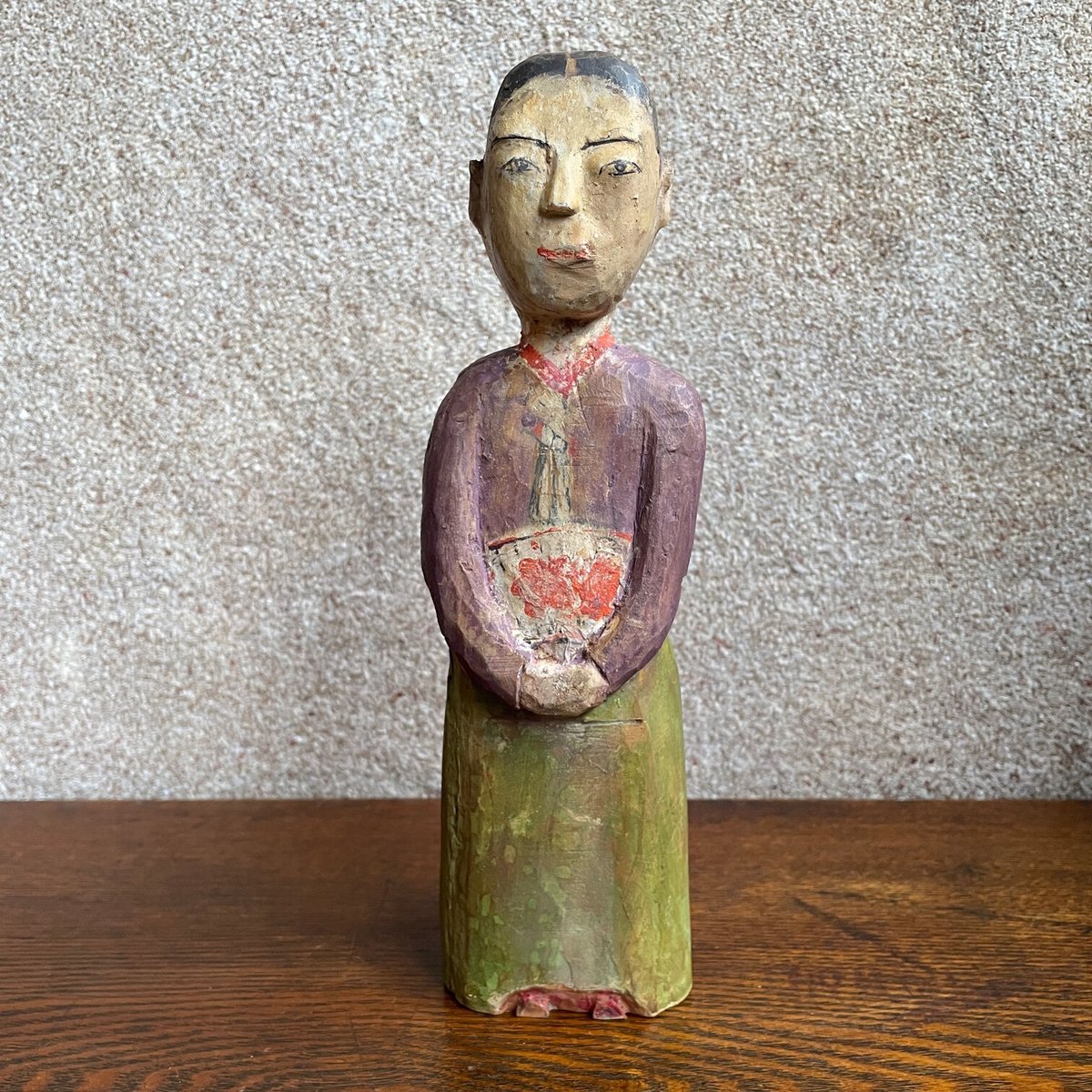 李朝 朝鮮 木彫 彫刻 翁 木像 37cm 李朝 朝鮮 木彫 彫刻 翁 木像 37cm