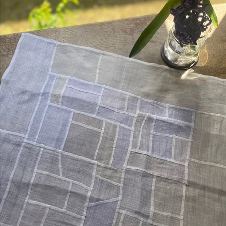 小ぶりなサイズのシャリ感のあるポジャギ1/アンティーク生地