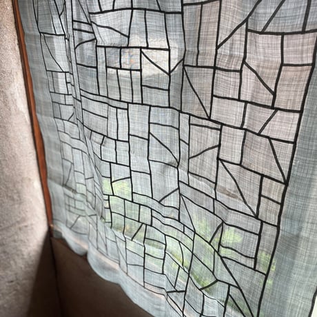 新しい正方形のポジャギ グレイ