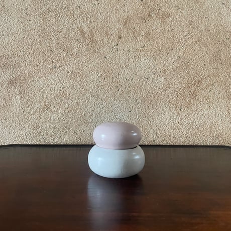 morina pottery/お餅 紅白