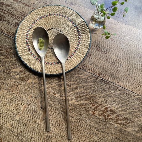 韓国の真鍮の長いスッカラ ヴィンテージ