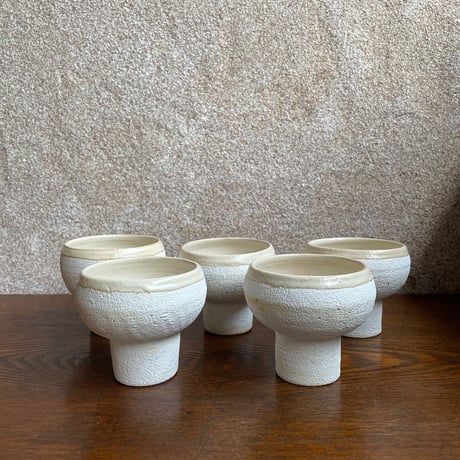 hapun pottery/フリーボウル ナチュラル 変形シリーズS