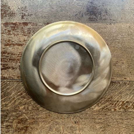 韓国の真鍮の丸い大皿 ヴィンテージ