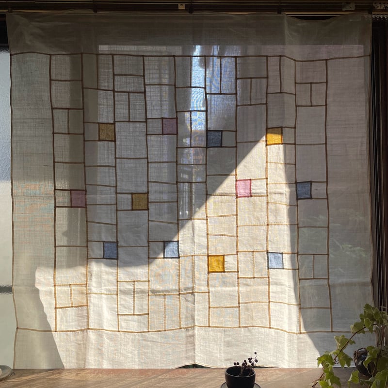 新しい正方形のカラー入りポジャギ | hapun