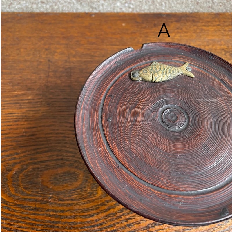 韓国の木の高台 魚 アンティークトリオ | hapun