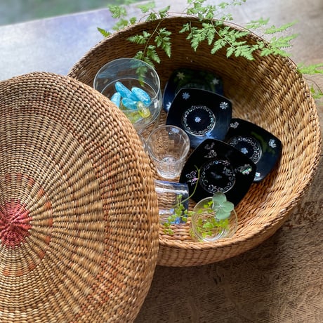 螺鈿細工の茶托 ヴィンテージ