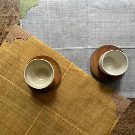 無垢木目の茶托 ヴィンテージ