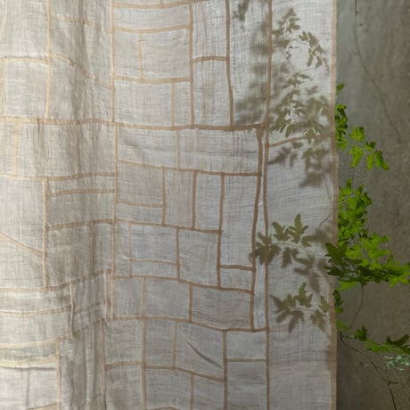 縦長のアンティーク生地のポジャギＢ