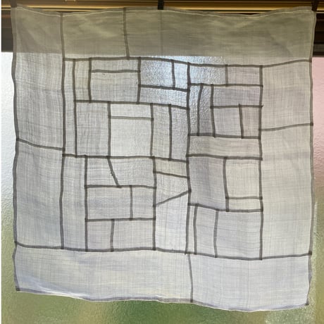 小ぶりなサイズのシャリ感のあるポジャギ1/アンティーク生地