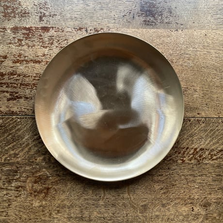 韓国の真鍮の丸い大皿 ヴィンテージ