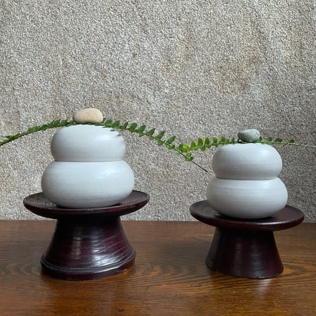 morina pottery/お餅 マットな白 中